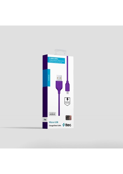Micro USB Kablosu Mor 2DK7530MR