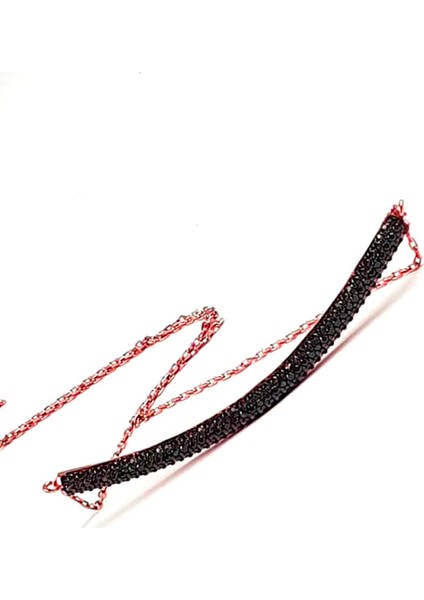 Kahverengi granat taşlı gümüş rose yay kolye fiyatları