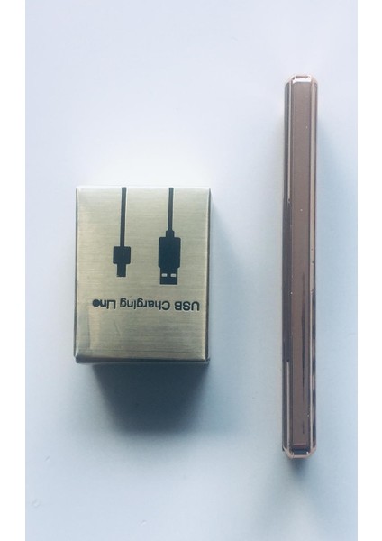 USB Şarjlı Rezistanslı Metal Çakmak, Siyah
