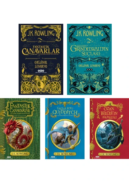 Harry Potter: Fantastik Canavarlar Orijinal Senaryo - Harry Potter: Grindelwald'in Suçları - Harry Potter: Çağlar Boyu Quidditch - Harry Potter: Ozan Beedle'ın Hikayeleri - 5 Kitap