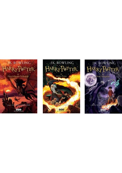 Harry Potter: Zümrüdüanka Yoldaşlığı - Harry Potter: Melez Prens - Harry Potter: Ölüm Yadigarları - 3 Kitap