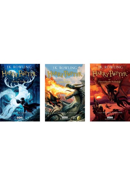 Harry Potter: Azkaban Tutsağı - Harry Potter: Ateş Kadehi - Harry Potter: Zümrüdüanka Yoldaşlığı - 3 Kitap