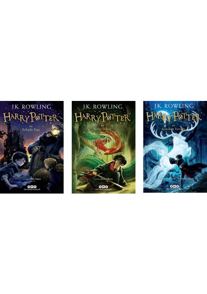 Yapı Kredi Yayınları Harry Potter Serisi 1. 2. 3. Kitaplar 3 Kitap Set - Felsefe Taşı - Sırlar Odası - Azkaban Tutsağı