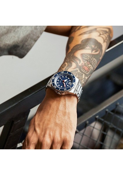Mechanical NJ0121-89L Erkek Kol Saati indirimleri