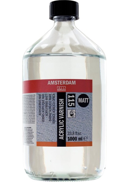 : Acrylic Varnish Matt : Mat Akrilik Boya Verniği : 115 : 1000 ml