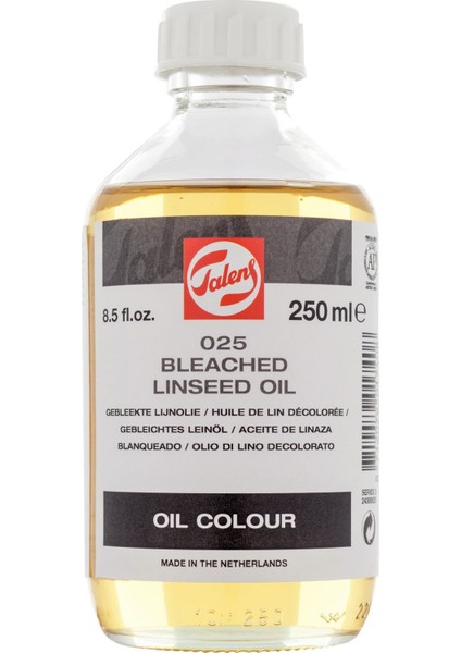 Talens : Ağartılmış Keten Yağı (Linseed Oil Bleached) : 025 : 250 ml