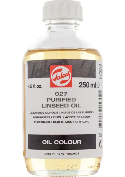 Talens : Saf Keten Yağı (Purified Linseed Oil) : 027 : 250 ml