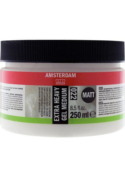 : Extra Heavy Gel Medium : Matt : 022 : 250 ml