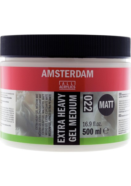 : Extra Heavy Gel Medium : Matt : 022 : 500 ml