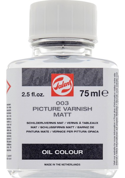 : Picture Varnish Matt : Mat Yağlı Boya Verniği : 003 : 75 ml