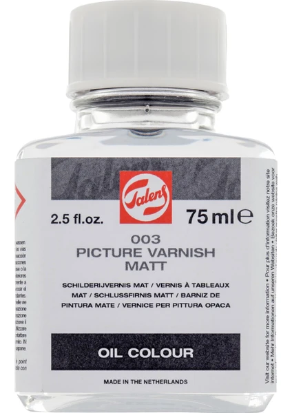 : Picture Varnish Matt : Mat Yağlı Boya Verniği : 003 : 75 ml