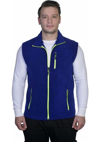 Genius Store Erkek Polar Yelek  Spor Outdoor Yelek Renkli Tam Femuarlı