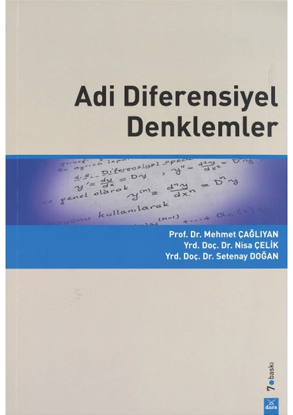 Adi Diferensiyel Denklemler - Mehmet Çağlıyan