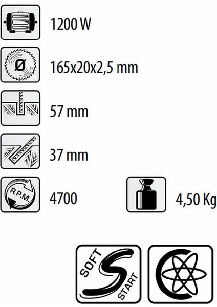 Daire Testere FS-SCF165/1200