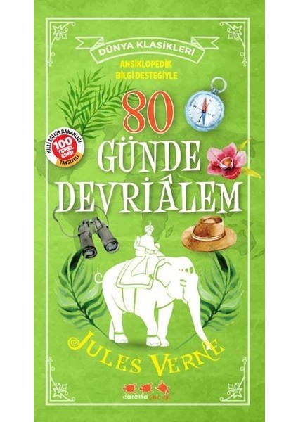 Caretta Klasikler Seti ( Beyaz Diş - Robin Hood - Gulliver'in Gezileri - 80 Günde Devri Alem - Moby Dcik )