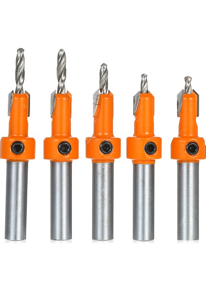 5'li Havşa Matkap Ucu Ağaç Işleme Vidalar Pah Ahşap (Yurt Dışından)