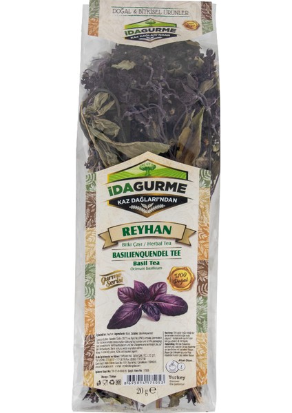 Ida Gurme Reyhan Çayı Poşet 20 gr