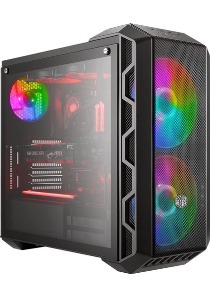 Cooler Master MasterCase H500 ARGB 750W 80+ Bronze Tempered Glass USB 3.2 ATX Mid Tower Bilgisayar Kasası MCM-H500-IGNB75-S03