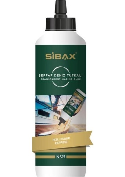 NS33 Sibax Şeffaf Ekspress Deniz Tutkalı 500 gr