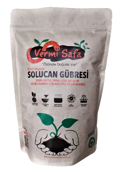 Organik Katı Solucan Gübresi 1kg