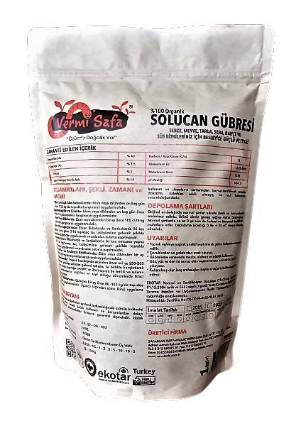 Organik Katı Solucan Gübresi 1kg