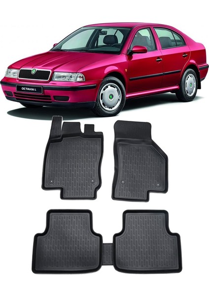 Skoda Aksesuar Octavia I 1996-2010 3D X-Mat Havuzlu Paspas