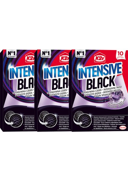 Intensive Black (Yoğun Siyahlık) Çamaşır Mendili 10'lu x 3 Adet