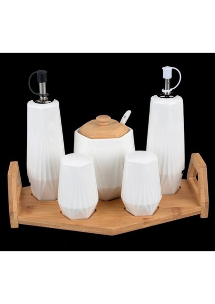 Şnr 101293 Bambu Porselen Yağlık 5'Li