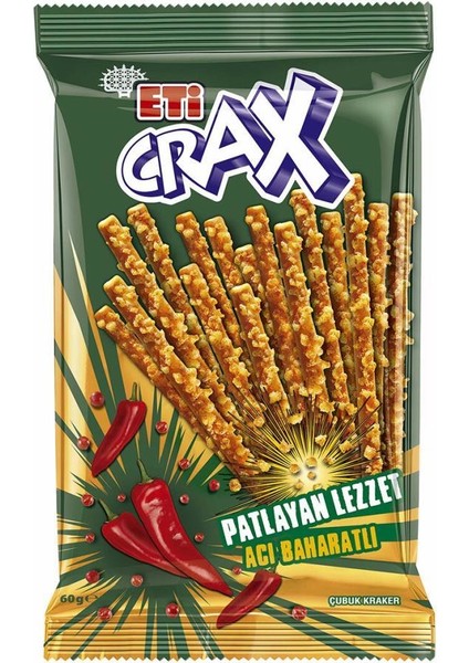 Crax Baharatlı Çubuk Kraker 50 gr x 20 Ad