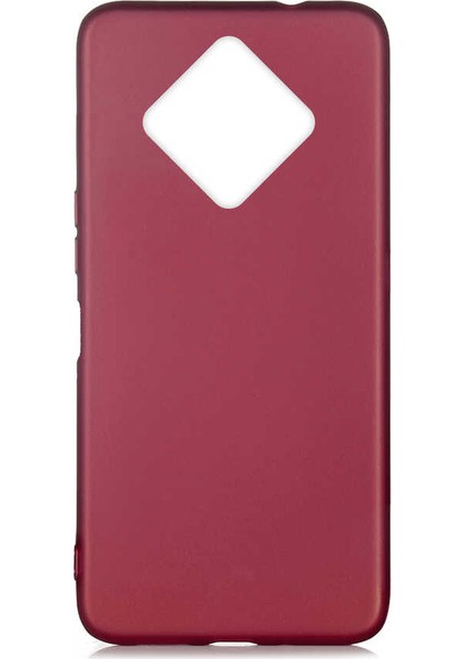 Infinix Zero 8 Kılıf Mat Premium Silikon Kılıf Bordo
