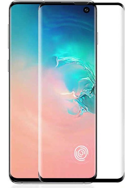 Samsung Galaxy S21 Plus Tam Kaplayan 9h Fiber Nano Ekran Koruyucu Siyah