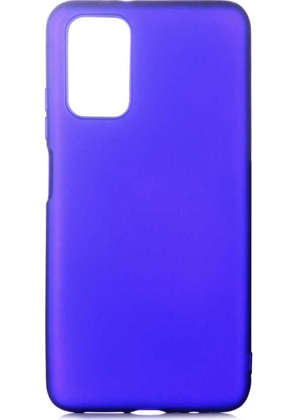 Xiaomi Redmi 9t Kılıf Mat Premium Silikon Kılıf Saks Mavi