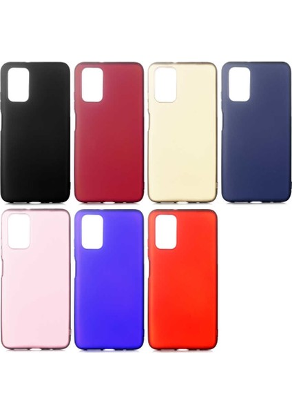 Xiaomi Redmi 9t Kılıf Mat Premium Silikon Kılıf + Cam Ekran Koruyucu Gold fiyatları