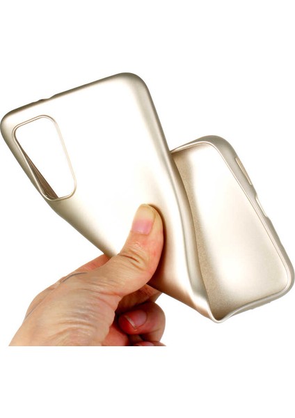 Xiaomi Redmi 9t Kılıf Mat Premium Silikon Kılıf + Cam Ekran Koruyucu Gold modelleri