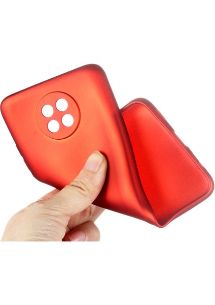 Xiaomi Redmi Note 9 5g Kılıf Mat Premium Silikon Kılıf + Tam Kaplayan 6d Nano Ekran Koruyucu Rose