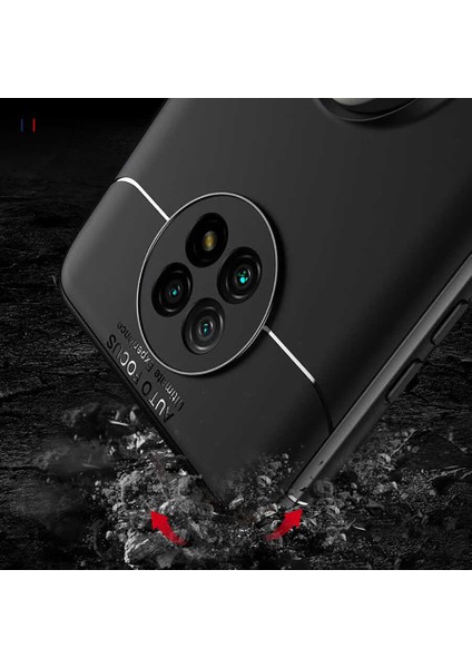Xiaomi Redmi Note 9 5g Kılıf Ultra Korumalı Yüzüklü Manyetik Ravel Silikon + Tam Kaplayan 5d Cam Ekran Koruyucu Siyah modelleri