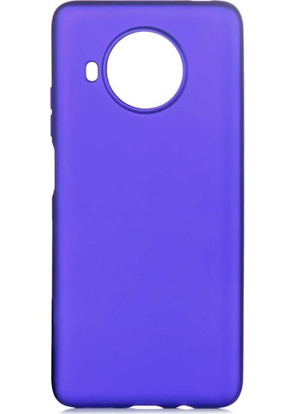 Xiaomi Redmi Note 9 Pro 5g Kılıf Mat Premium Silikon Kılıf + Nano Ekran Koruyucu Saks Mavi