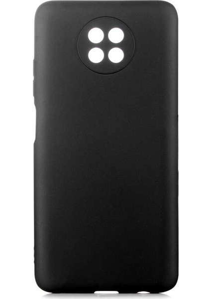 Xiaomi Redmi Note 9t Kılıf Mat Premium Silikon Kılıf + Tam Kaplayan 5d Cam Ekran Koruyucu Siyah