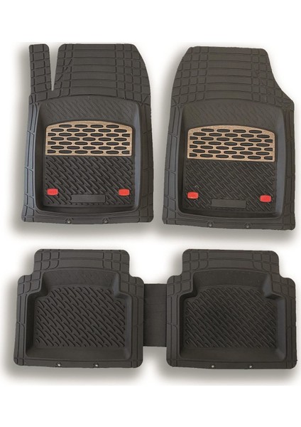 Safir Seat Ibiza 2008 Sonrası Krom Ahşap 3D Paspas