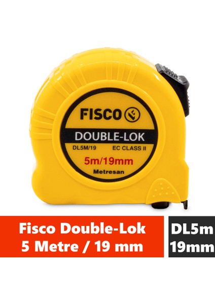 Double-Lok | 5 Metre / 19 mm Çelik Şerit Metre | DL5M/19MM