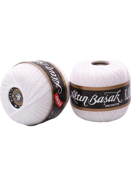 Klasik Dantel Ipi No 50 Beyaz