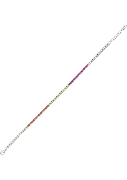 Gümüş Renkli Taşlı Su Yolu Bileklik G191BL fiyatları