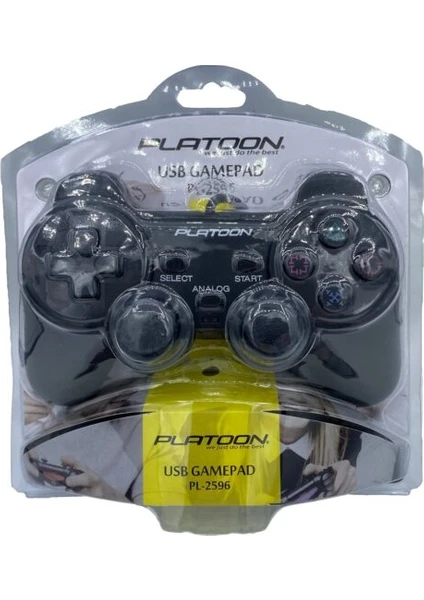 Pc Analog Titreşimli Dual Shock Vakumlu Game Pad Platoon PL-2596