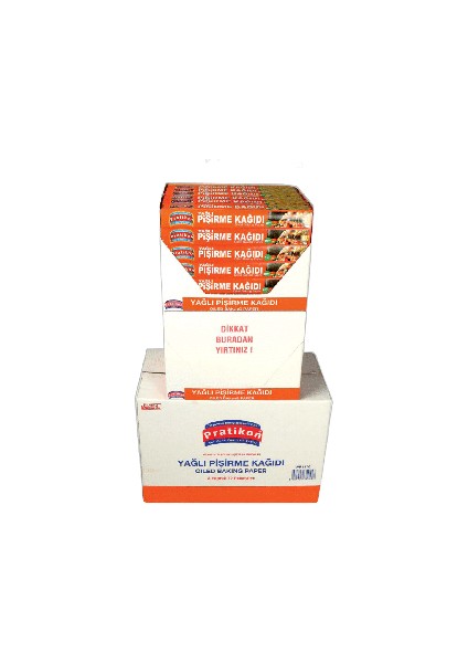 Yağlı Pişirme Kağıdı Kutu Içi :8 Li - 1 Koli 72 Paket