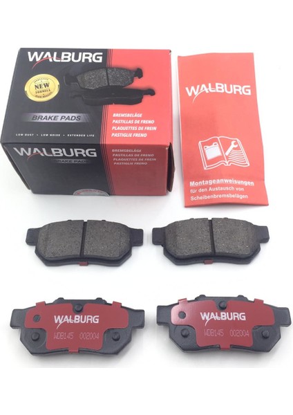 Honda Jazz Walburg Arka Fren Balatası Takımı (2002 - 2007)