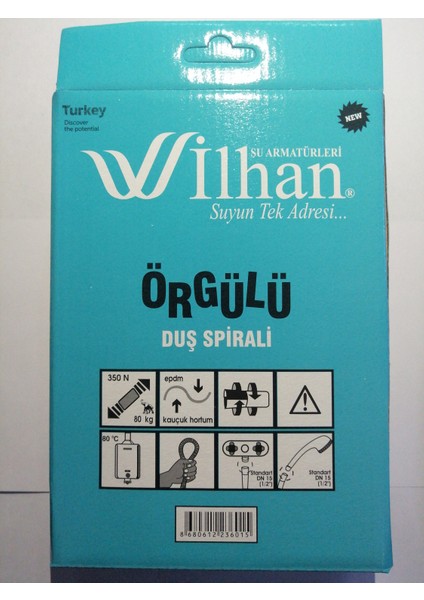Örgülü Duş Spirali Çift Kenetli 150+20CM modelleri