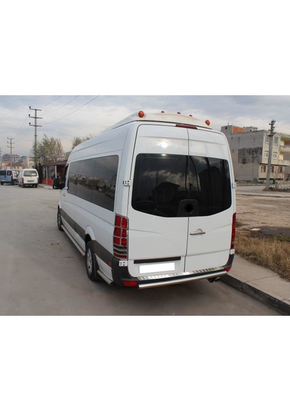 Mercedes Sprinter W906 Krom Arka Tampon Eşiği P.çelik (Taşlı) 2006-2018 Arası