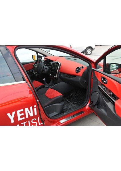 Renault Clio 4 Krom Kapı Eşiği 4 Parça 2012 ve Sonrası