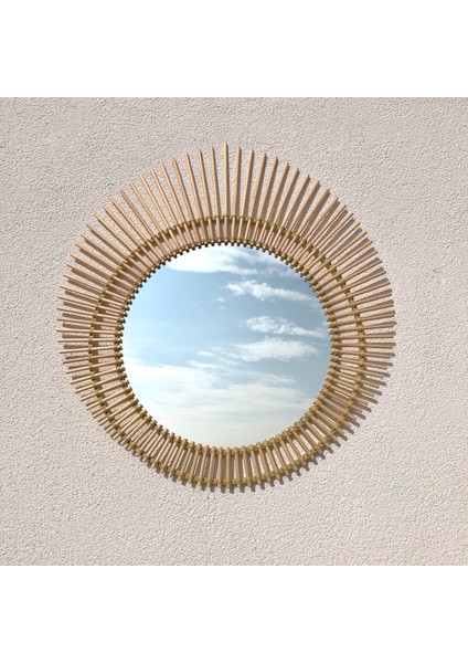 Rattan Bambu Taç Ayna