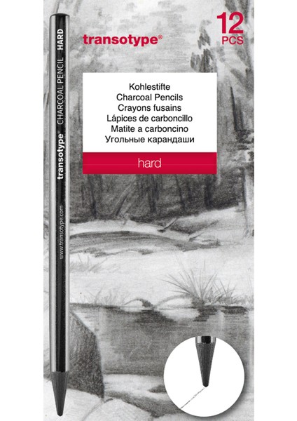 Hard Kömür Kalem 12'li